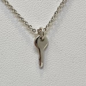 The Giving Keys Silver Tone Mini Believe Key Necklace Adjustable Inspirational